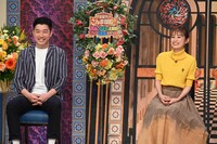 左からあべこうじ、高橋愛。(c)日本テレビ