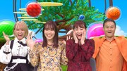 (左から)西村歩乃果、広瀬アリス、新井恵理那、ティモンディ高岸。(c)テレビ朝日