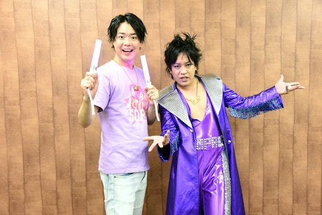 ぺこぱ。左からシュウペイ、松陰寺太勇。