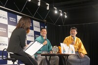 左から「すゑひろがりずのまいにち寿!!」担当編集者、すゑひろがりず。