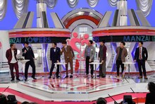 左から千鳥、アインシュタイン、藤崎マーケット、ダイアン。(c)読売テレビ