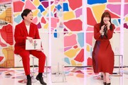（左から）千鳥・大悟、足立梨花。(c)フジテレビ