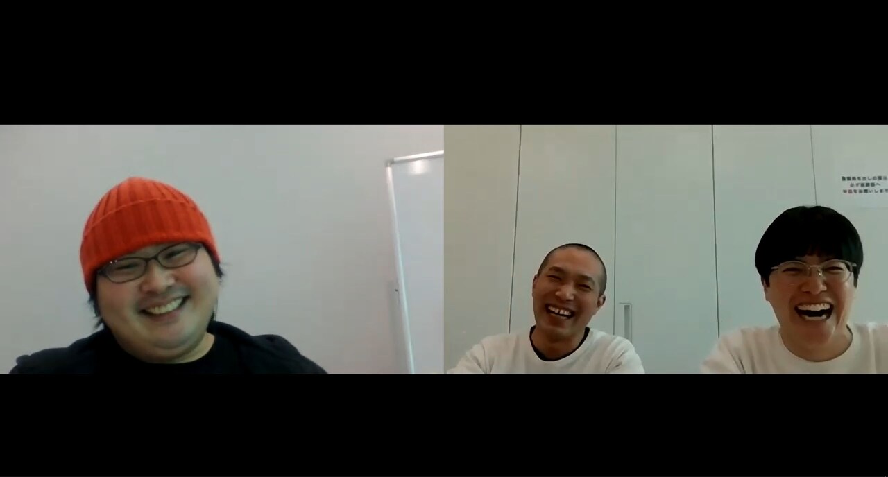 テレビ東京本社で行った鼎談の様子。