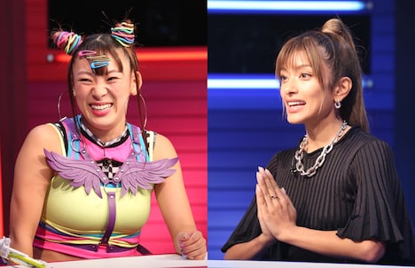 フワちゃんとローラ。(c)フジテレビ