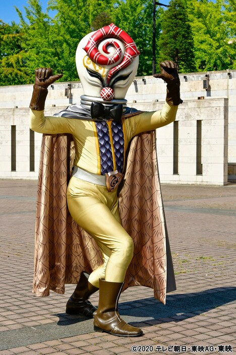 「魔進戦隊キラメイジャー」でねづっちが声を当てるナゾカケ邪面。