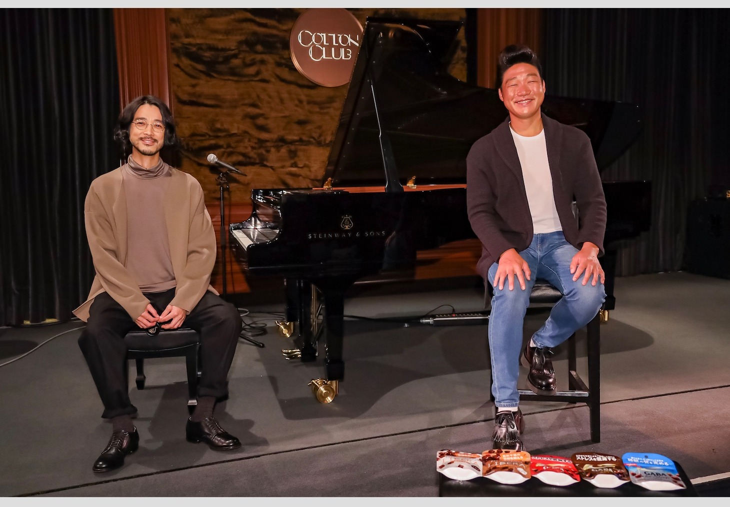 左から大橋トリオ、ANZEN漫才みやぞん。