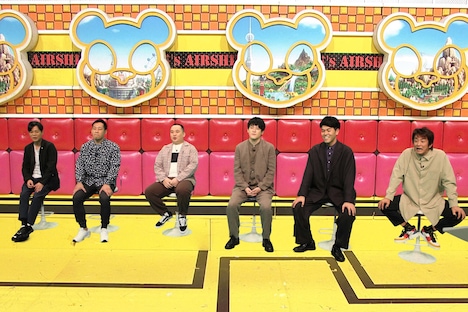 「ブレイク漫才師チーム」の（左から）ネプチューン名倉、ミルクボーイ、土佐兄弟、ネプチューン堀内。(c)フジテレビ