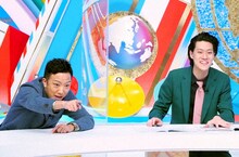 左から市川猿之助、霜降り明星・粗品。