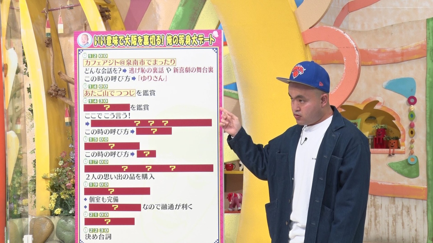 デートプランをプレゼンする多和田上人。