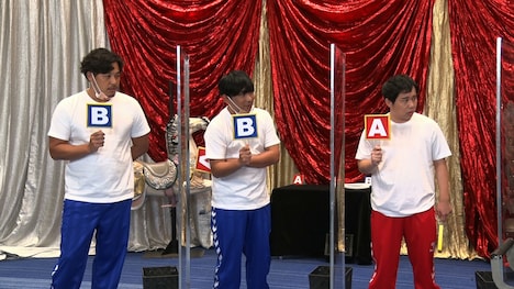 （左から）アルコ＆ピース、霜降り明星せいや。(c)テレビ朝日