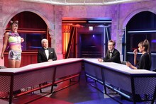 （左から）フワちゃん、松本人志、中居正広、ローラ。(c)フジテレビ