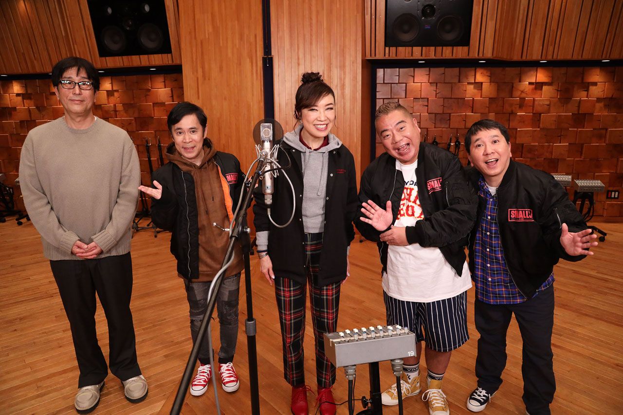 左から松任谷正隆、岡村隆史、松任谷由実、出川哲朗、田中裕二。 (c)フジテレビ
