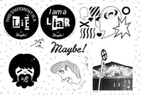 「Maybe! 創刊5周年記念 “嘘”ステッカー」