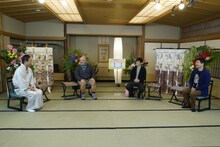 左から月亭八方、安田大サーカス・クロちゃん、陣内智則、月亭方正。(c)読売テレビ