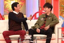 「さんタク」に出演する（左から）明石家さんま、木村拓哉。(c)フジテレビ