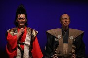 武将様（左）とゴエ爺（右）。