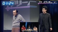 第1試合、ムーシー藤田とオジンオズボーン篠宮のバトルの様子。