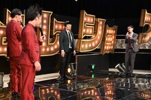 （左から）コウテイ、蛙亭・中野、納言・安部。