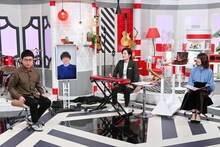 左から銀シャリ・橋本、三浦大知、清塚信也、清水麻椰（MBSアナウンサー）。