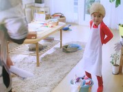 CM撮影中の様子。