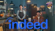 Indeedの新CM「カフェ」編（ニューヨークバージョン）より。