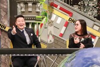 （左から）チョコレートプラネット長田、平祐奈。(c)フジテレビ