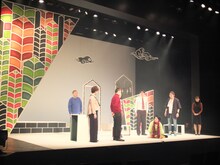 劇団かもめんたる第10回公演「HOT」初日の様子。