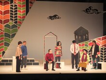 劇団かもめんたる第10回公演「HOT」初日の様子。