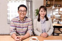 「恋する男たち」第5話に出演する（左から）おぎやはぎ矢作、磯山さやか。