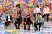 「アメトーーク！」の「もっとやれるはずだったのに…2020反省会」に出演する（前列左から）品川庄司、とろサーモン、（後列左から）タイムマシーン3号、マヂカルラブリー。(c)テレビ朝日