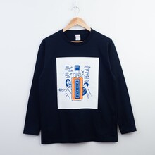 「ダニエルズのウィスキーとシュシュ」の長袖Tシャツ。