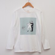 「錦鯉の人生五十年」の長袖Tシャツ。