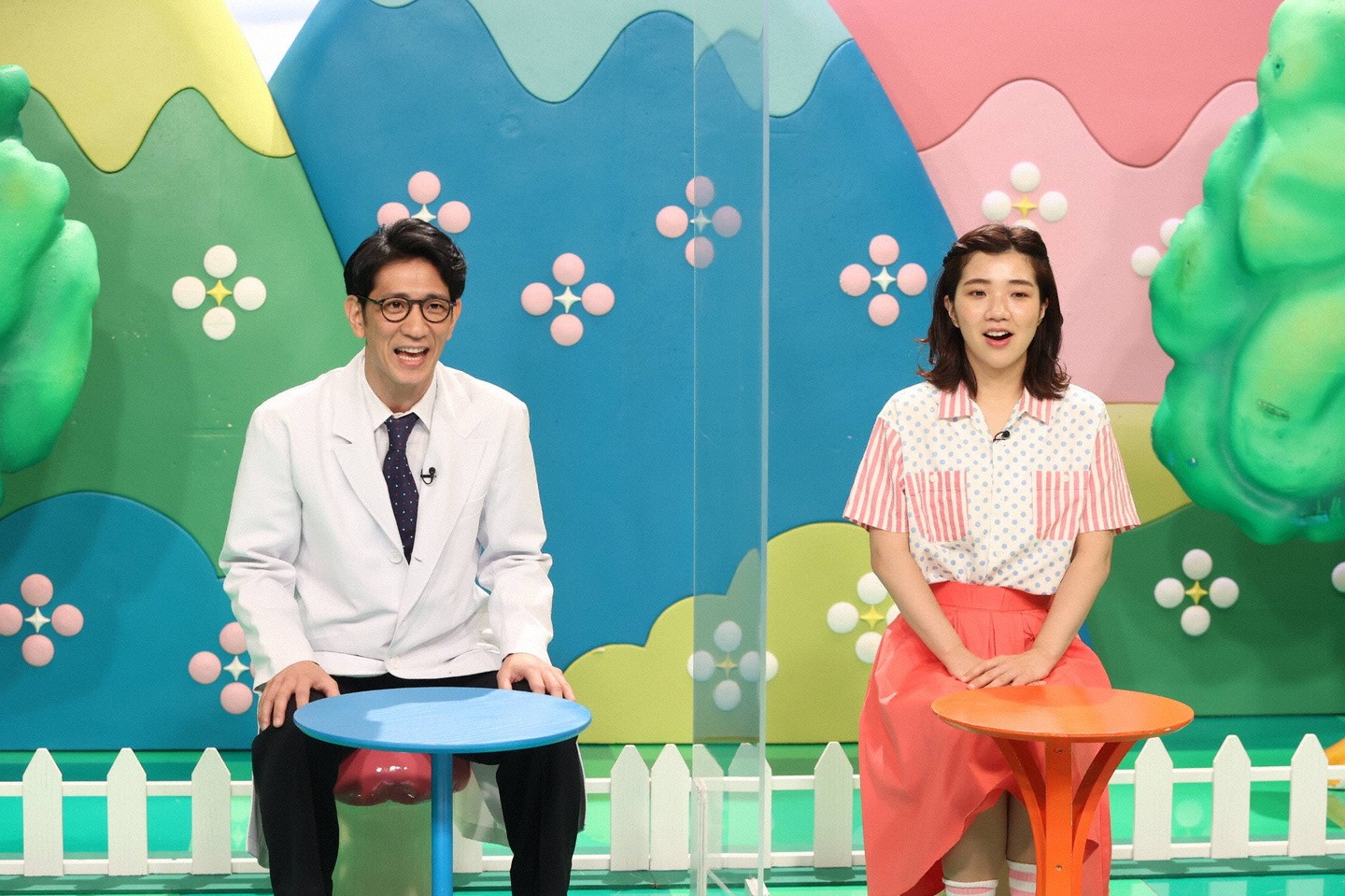 （左から）アンタッチャブル柴田、3時のヒロイン福田。(c)フジテレビ