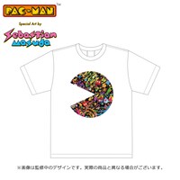 プレゼントキャンペーンの賞品「PAC-MAN Special Art by Sebastian Masuda 公式Tシャツ（ホワイト）」 (c) Sebastian Masuda　PAC-MAN(TM)&(c)BANDAI NAMCO Entertainment Inc.