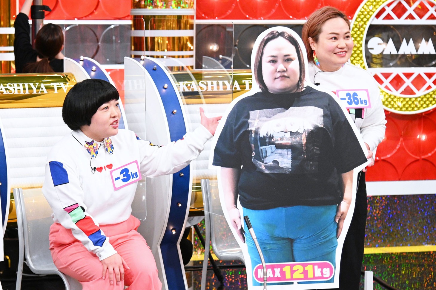 おかずクラブ。左から3kg減量したオカリナ、36kg減量したゆいP。