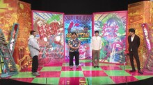 左からケンドーコバヤシ、空気階段、千原ジュニア。(c)読売テレビ