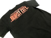 Tシャツ「爆裂都市 / スピードキラーズ（赤信号レッドラメ）」のバックプリント。