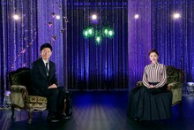 島田秀平（左）と石原さとみ（右）。