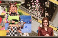 （左から）フワちゃん、白石麻衣。