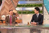 「ワイドナショー」にゲスト出演するかまいたち。