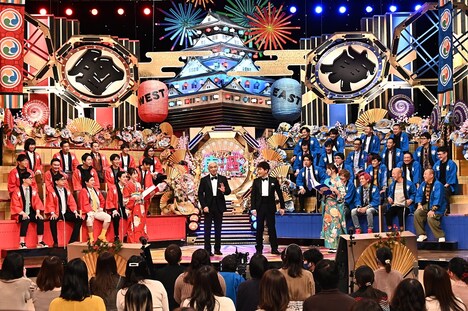 「笑いの王者が大集結！ドリーム東西ネタ合戦」の様子。(c)TBS