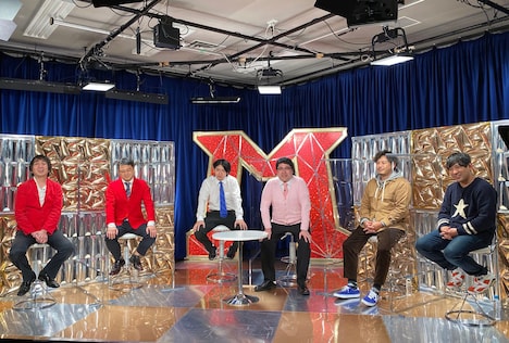 左からモダンタイムス、マヂカルラブリー、アルコ＆ピース。