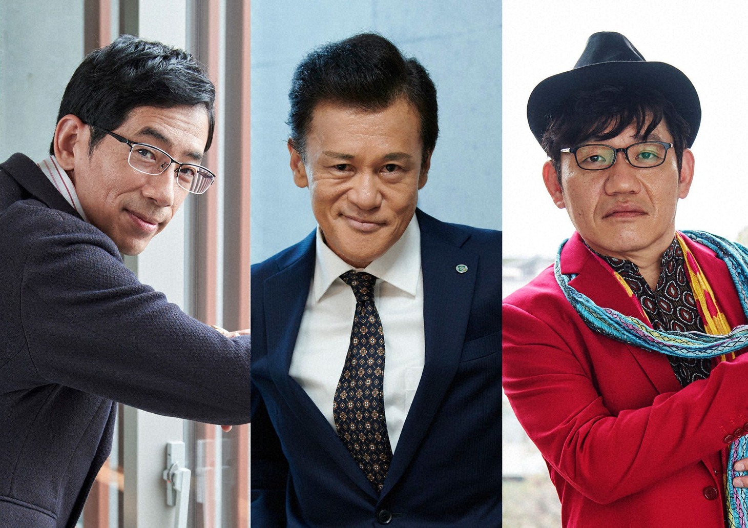 「『DOCTORS～最強の名医～』2021新春スペシャル」にゲスト出演する（左から）野間口徹、橋本じゅん、ずん飯尾。(c)テレビ朝日