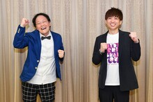 「アインシュタインの愛シタイン」をスタートさせるアインシュタイン。左から稲田、河井。(c)MBS