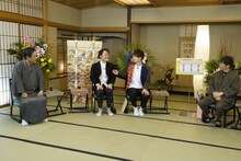 左から月亭八方、アインシュタイン、陣内智則。(c)読売テレビ