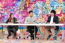 （左から）納言・薄幸、四千頭身・後藤、宮下草薙・草薙。