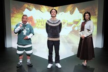 「土曜プレミアム『目撃！超逆転スクープ6 これが決定的瞬間！カメラが暴いた凶悪犯の真実』」に出演する（左から）出川哲朗、ナインティナイン矢部、小島瑠璃子。(c)フジテレビ