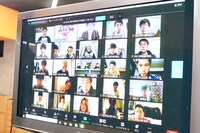 オンラインでの特別講義の様子。