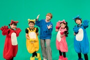 「4匹のクツガエル 子供による元子供のための番組」の出演者たち。(c)読売テレビ
