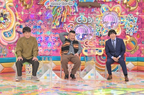 （左から）よゐこ濱口、ケンドーコバヤシ、蛍原徹。